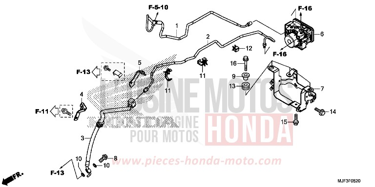 ABS-MODULATOR von CTX700 ABS PEARL FADELESS WHITE (NH341) von 2014